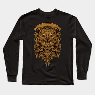 SKULL SUMATRAN TIGER Long Sleeve T-Shirt